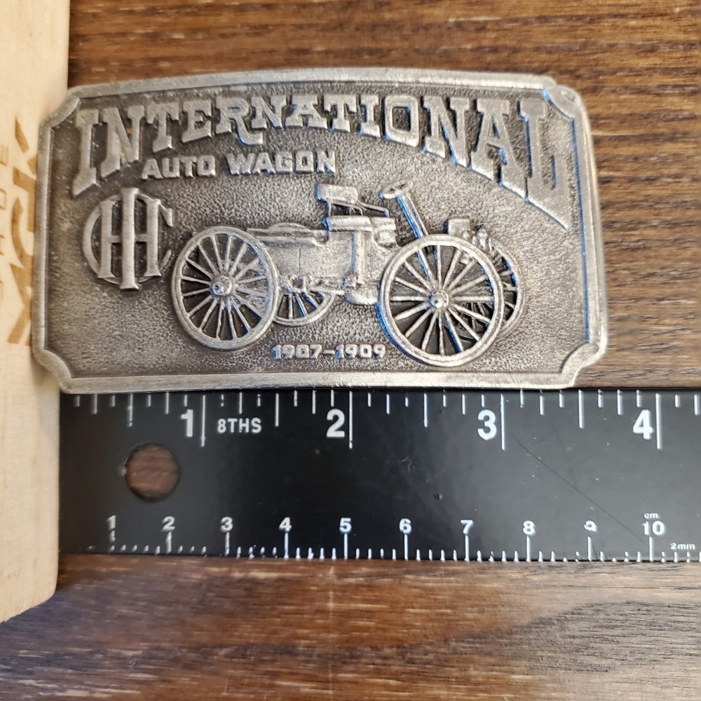 Vtg Limited Edition 1974 International Auto Wagon‎ Belt Buckle by Bergamot - Picture 6 of 9